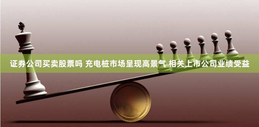 证券公司买卖股票吗 充电桩市场呈现高景气 相关上市公司业绩受益