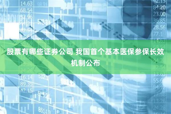 股票有哪些证券公司 我国首个基本医保参保长效机制公布